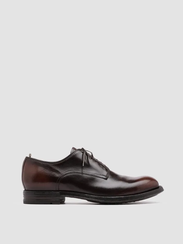 Officine Creative Derbies and Oxfords BALANCE 001 Caffe TMoro Brown Leather Derby Shoes 8211 Men