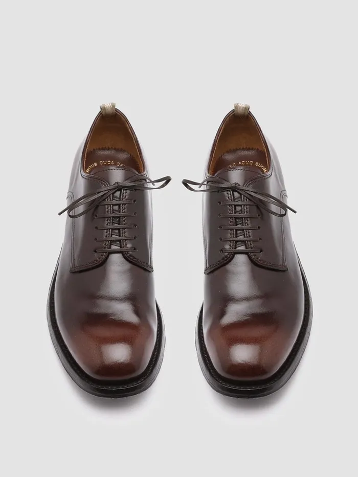 Officine Creative Derbies and Oxfords BALANCE 001 Caffe TMoro Brown Leather Derby Shoes 8211 Men Officine Creative Derbies and Oxfords BALANCE 001 Caffe TMoro Brown Leather Derby Shoes 8211 Men