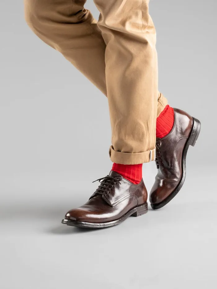 Officine Creative Derbies and Oxfords BALANCE 001 Caffe TMoro Brown Leather Derby Shoes 8211 Men Officine Creative Derbies and Oxfords BALANCE 001 Caffe TMoro Brown Leather Derby Shoes 8211 Men