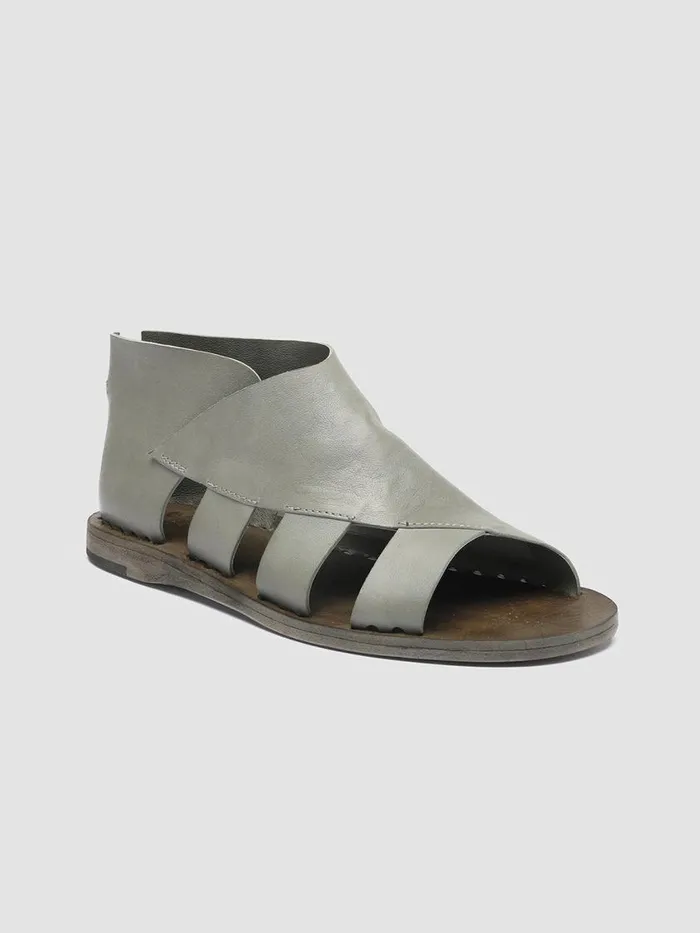 Officine Creative Sandals ITACA 032 See Weed Grey Leather Sandals 8211 Women Officine Creative Sandals ITACA 032 See Weed Grey Leather Sandals 8211 Women