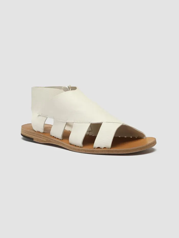 Officine Creative Sandals ITACA 044 Nebbia White Leather Sandals 8211 Women