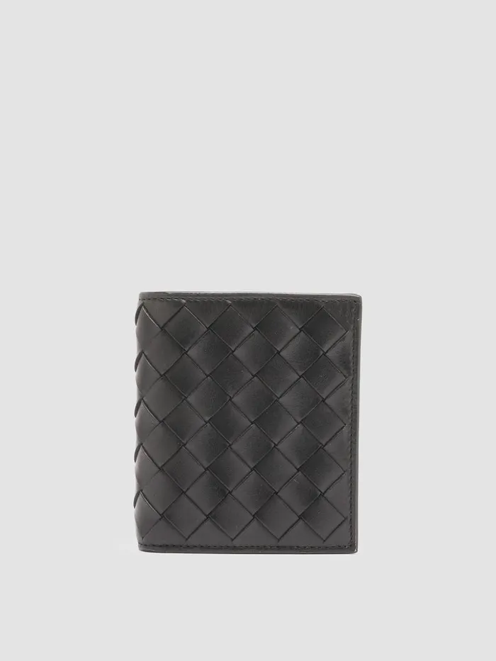 Officine Creative Wallets POCHE 111 Nero Black Leather Bifold Wallet 8211 Women