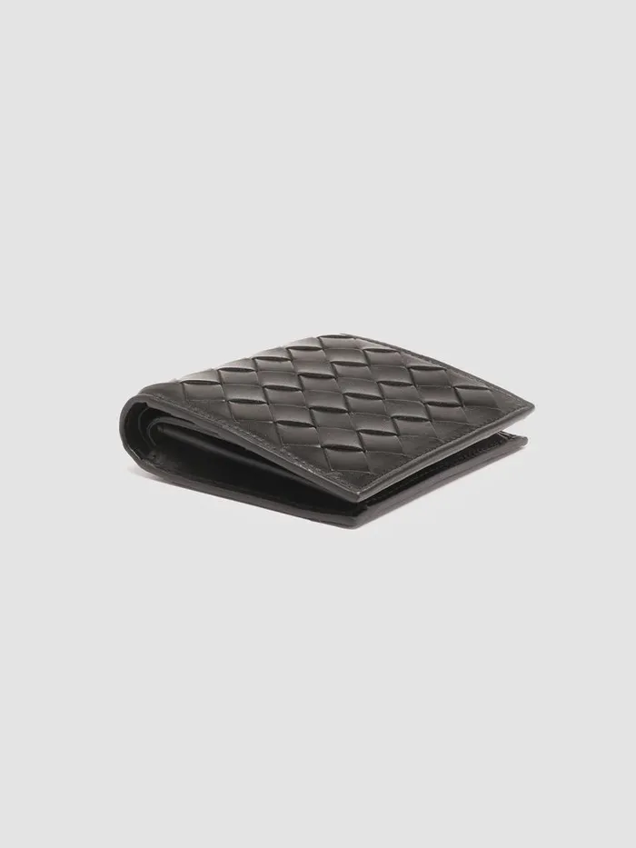 Officine Creative Wallets POCHE 111 Nero Black Leather Bifold Wallet 8211 Women Officine Creative Wallets POCHE 111 Nero Black Leather Bifold Wallet 8211 Women