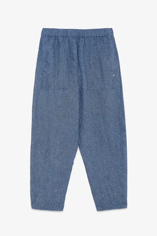 Ottod039Ame Printed Linen Carrotfit Trousers Women Denim