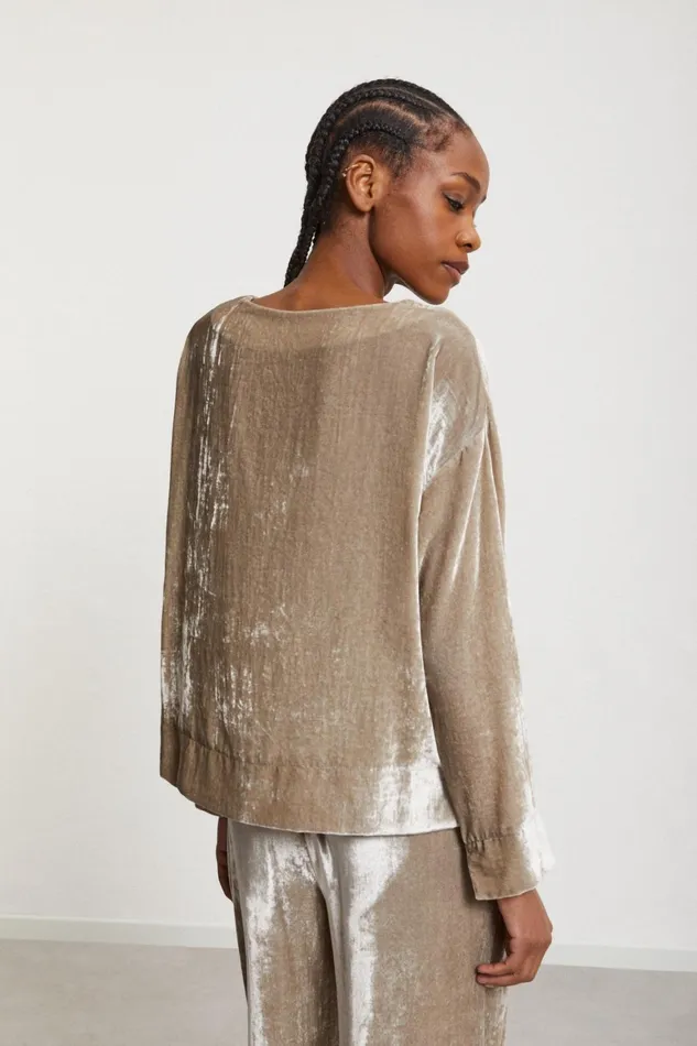 Ottod039Ame Velvet Blouse Women Shirts and Blouses