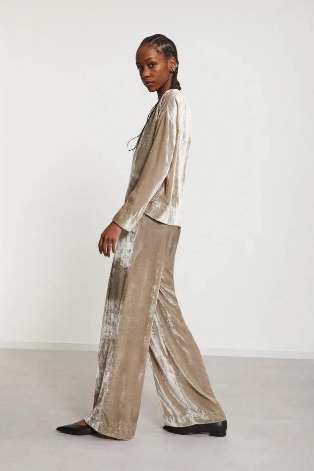 Ottod039Ame Velvet Palazzo Trousers Women Trousers