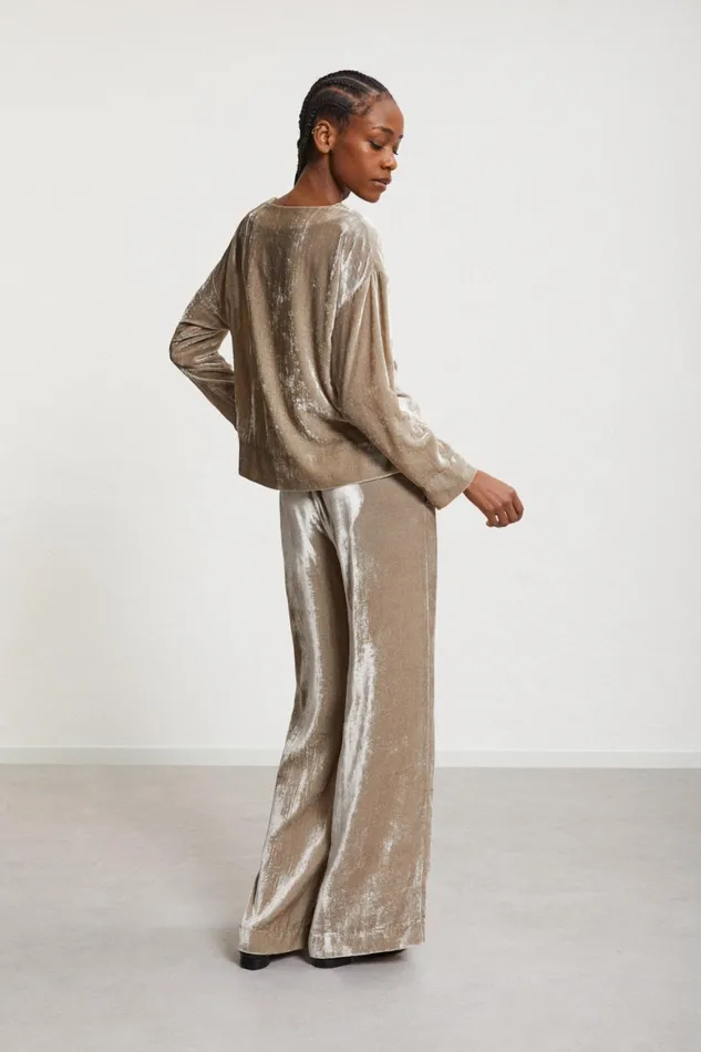 Ottod039Ame Velvet Palazzo Trousers Women Trousers