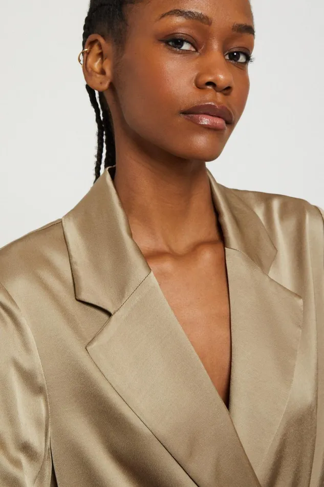 Ottod039Ame Viscose Blazer With Sash Women Blazers and Jackets