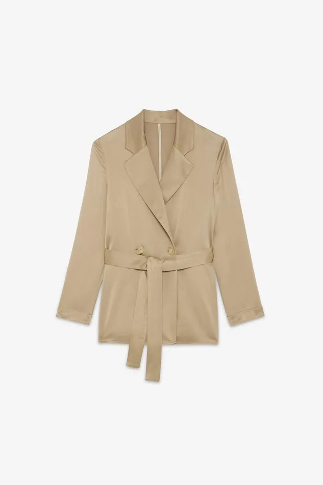 Ottod039Ame Viscose Blazer With Sash Women Blazers and Jackets