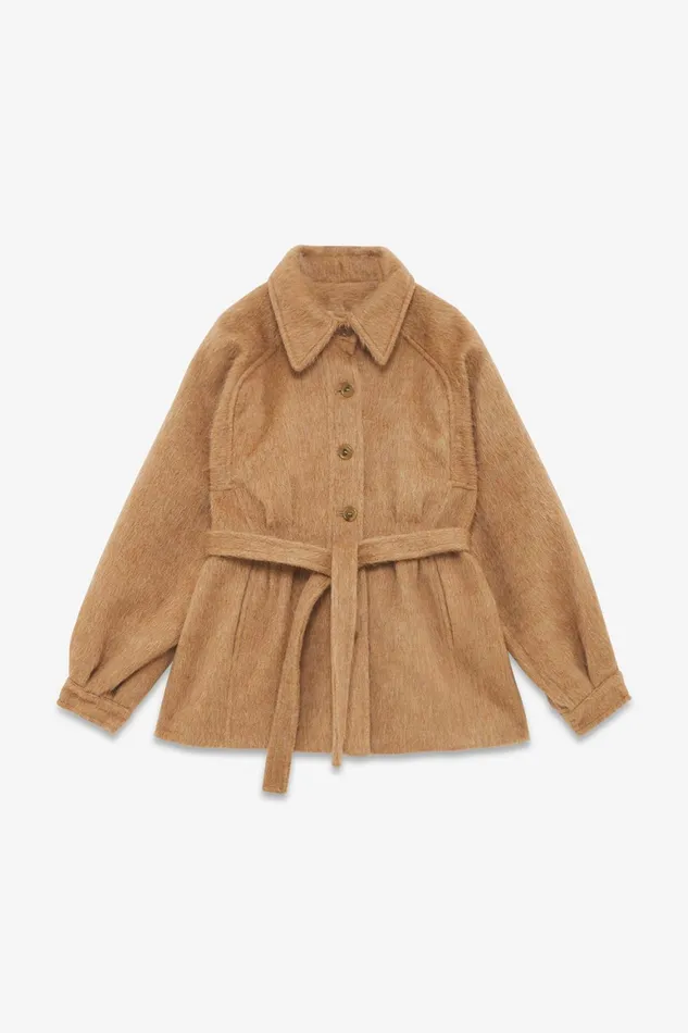 Ottod039Ame Woolblend Jacket With Belt Women Coats