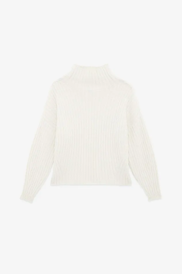 Ottod039Ame Wool Blend Sweater With Turtleneck Women Knitwear
