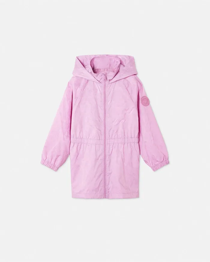 Outerwear Kids Versace Barocco Jacquard Parka Pink