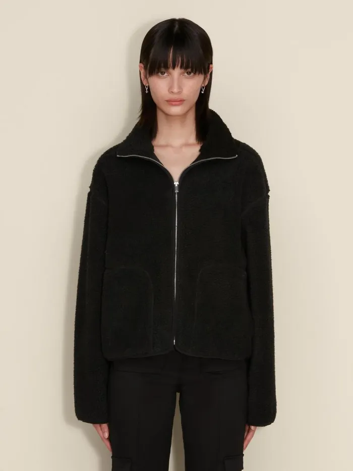 Outerwear Women Holzweiler Dua Fleece Jacket Black