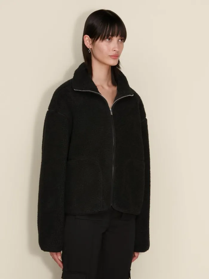 Outerwear Women Holzweiler Dua Fleece Jacket Black