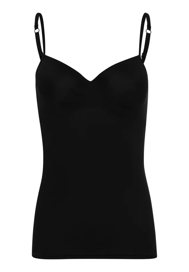 Padded Bra Camisole Black Women HANRO D Cup Bras
