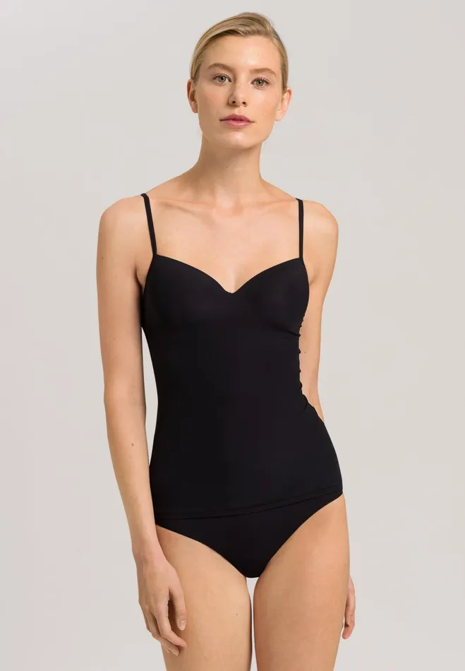 Padded Bra Camisole Black Women HANRO D Cup Bras