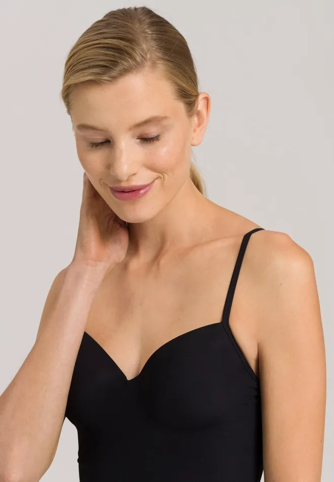 Padded Bra Camisole Black Women HANRO D Cup Bras