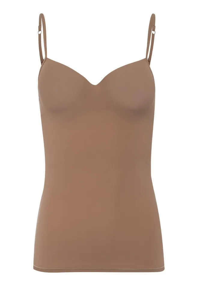 Padded Bra Camisole Dark Taupe Women HANRO D Cup Bras