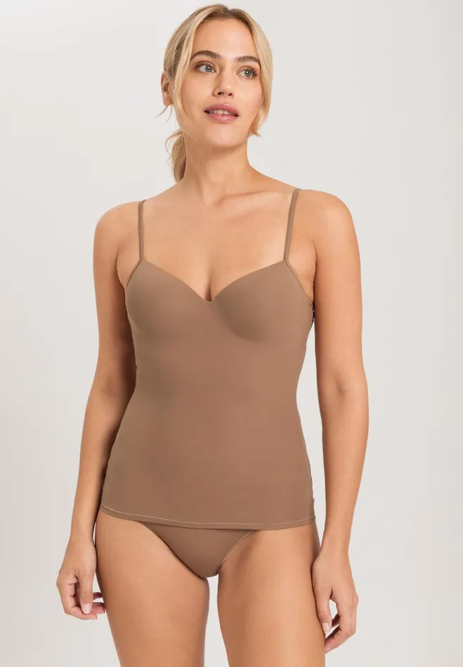 Padded Bra Camisole Dark Taupe Women HANRO D Cup Bras