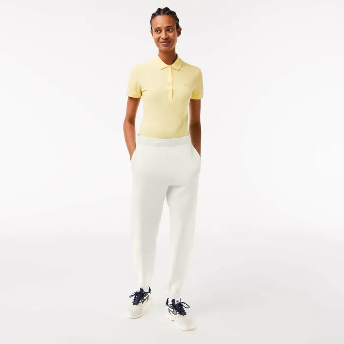 Pants and Leggings Women Lacoste Womens Blended Cotton Sweatpants White 70v