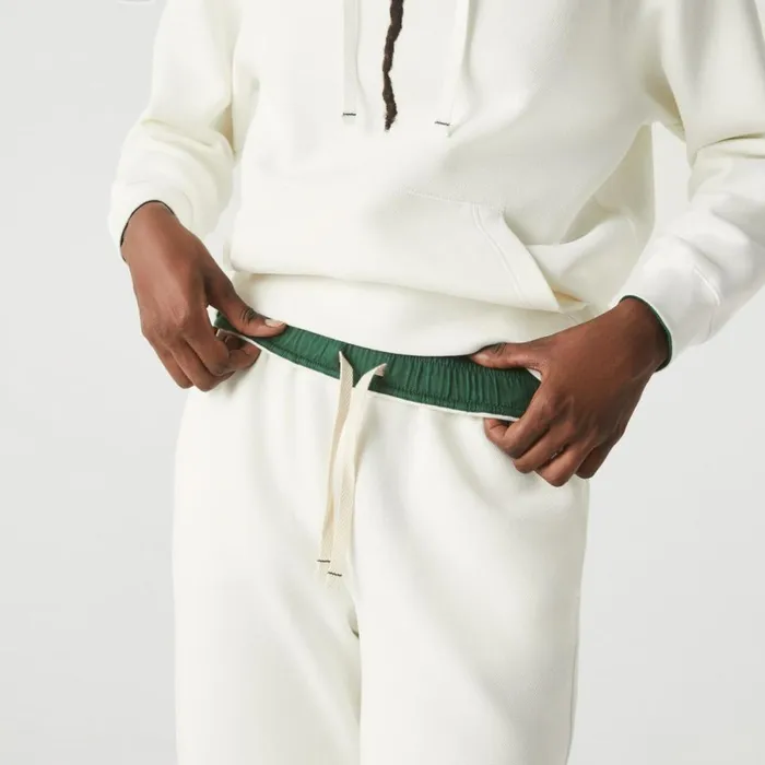 Pants and Leggings Women Lacoste Womens Blended Cotton Sweatpants White 70v