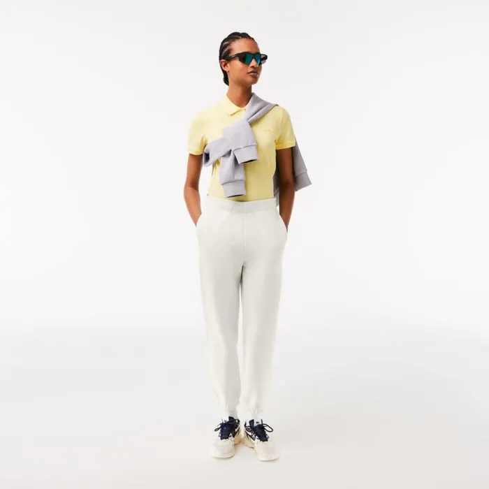 Pants and Leggings Women Lacoste Womens Blended Cotton Sweatpants White 70v