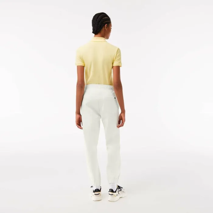 Pants and Leggings Women Lacoste Womens Blended Cotton Sweatpants White 70v