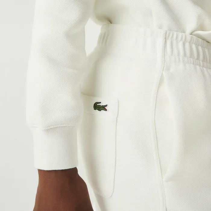 Pants and Leggings Women Lacoste Womens Blended Cotton Sweatpants White 70v