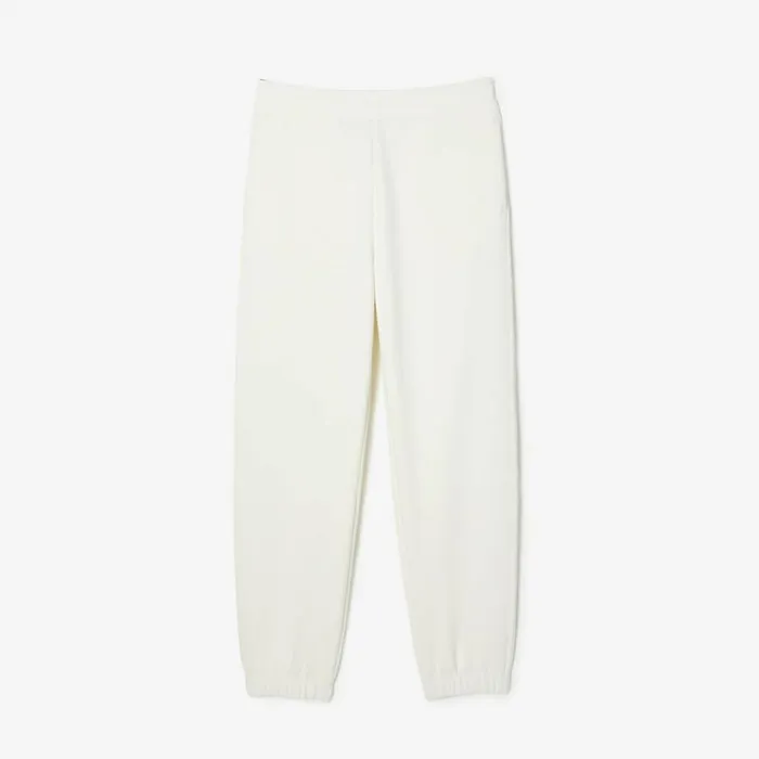 Pants and Leggings Women Lacoste Womens Blended Cotton Sweatpants White 70v