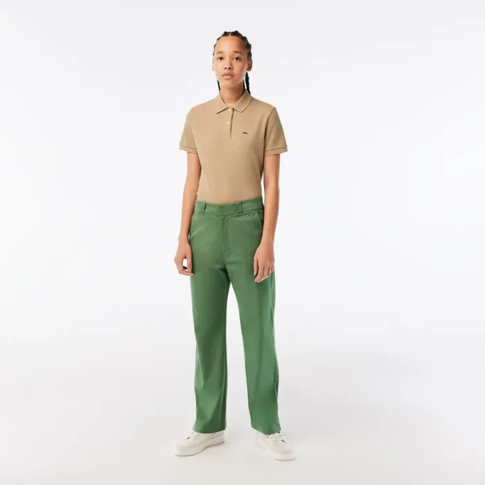 Pants and Leggings Women Lacoste Womens Stretch Gabardine Pants Khaki Green Kx5 Pants and Leggings Women Lacoste Womens Stretch Gabardine Pants Khaki Green Kx5