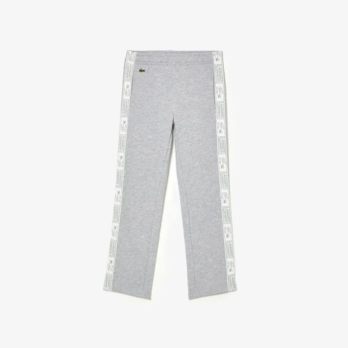 Pants and Shorts Kids Lacoste Kids039 Fleece Cotton Sweatpants Grey Chine Cca