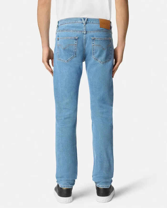 Pants and Shorts Men Versace SlimFit Jeans Blue