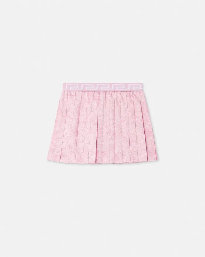 Pants and Skirts Kids Versace Barocco Baby Pleated Skirt Pinkprint