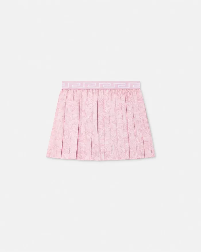 Pants and Skirts Kids Versace Barocco Baby Pleated Skirt Pinkprint