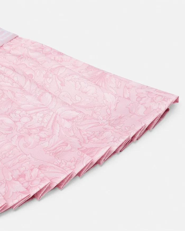 Pants and Skirts Kids Versace Barocco Baby Pleated Skirt Pinkprint