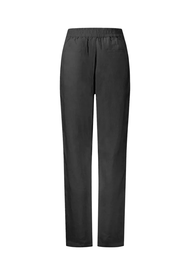 Pants Women FYNCHHATTON Straight Cut Linen Trousers With Medium Collar Height Whiteblacktoffee Brown Pants Women FYNCHHATTON Straight Cut Linen Trousers With Medium Collar Height Whiteblacktoffee Brown