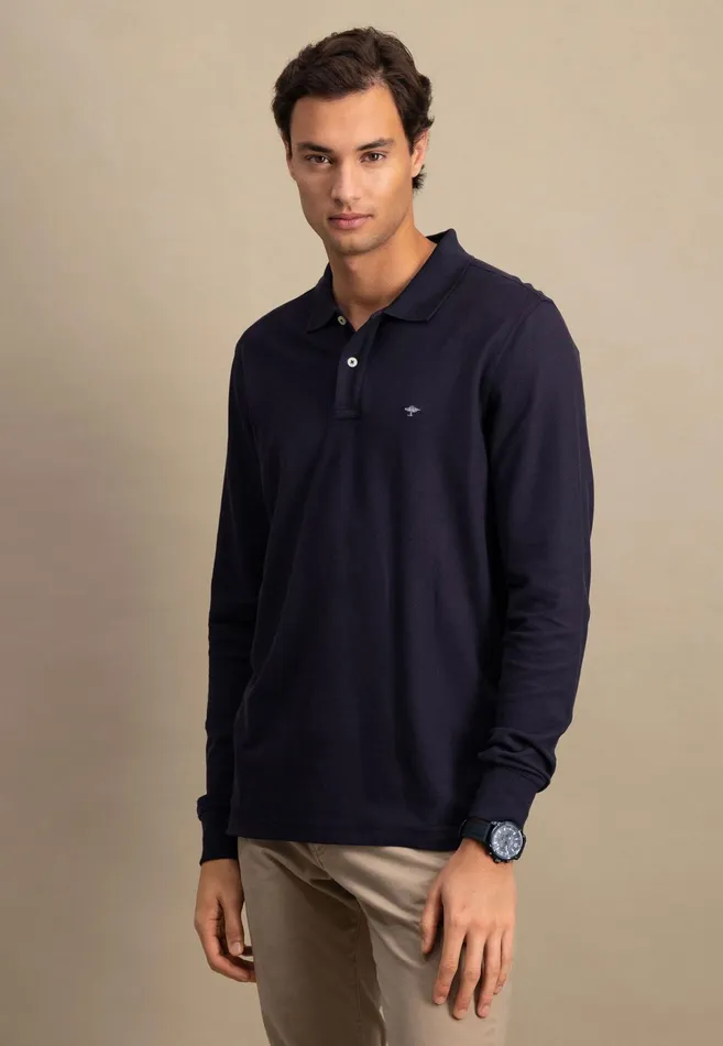 Polo Shirt Men FYNCHHATTON Long Arm Polo Shirt Made Of Cotton Navyasphaltdark Emeraldrustruby Redcloud Bluemidnightlight Khaki Polo Shirt Men FYNCHHATTON Long Arm Polo Shirt Made Of Cotton Navyasphaltdark Emeraldrustruby Redcloud Bluemidnightlight Khaki