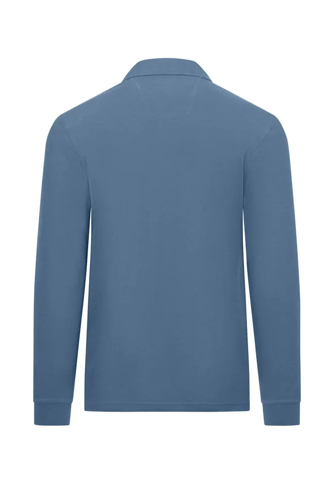 Polo Shirt Men FYNCHHATTON Long Arm Polo Shirt Made Of Cotton Navyasphaltdark Emeraldrustruby Redcloud Bluemidnightlight Khaki
