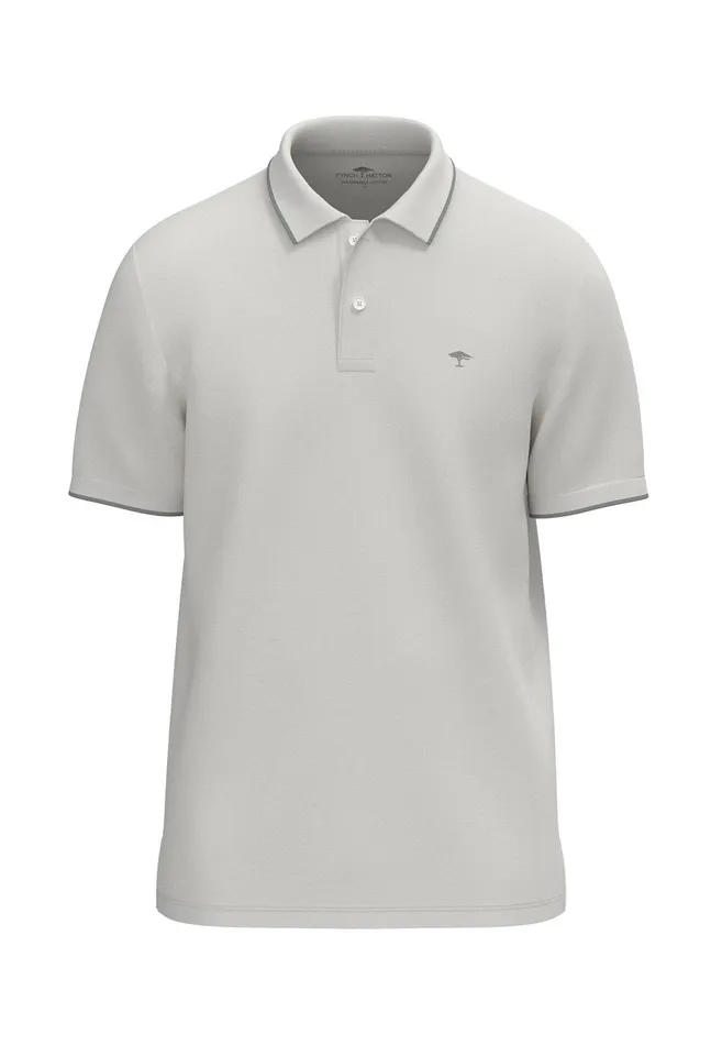 Polo Shirt Men FYNCHHATTON Polo Shirt Made Of Cotton With Subtle Contrast Details Navywhiteasphaltblack