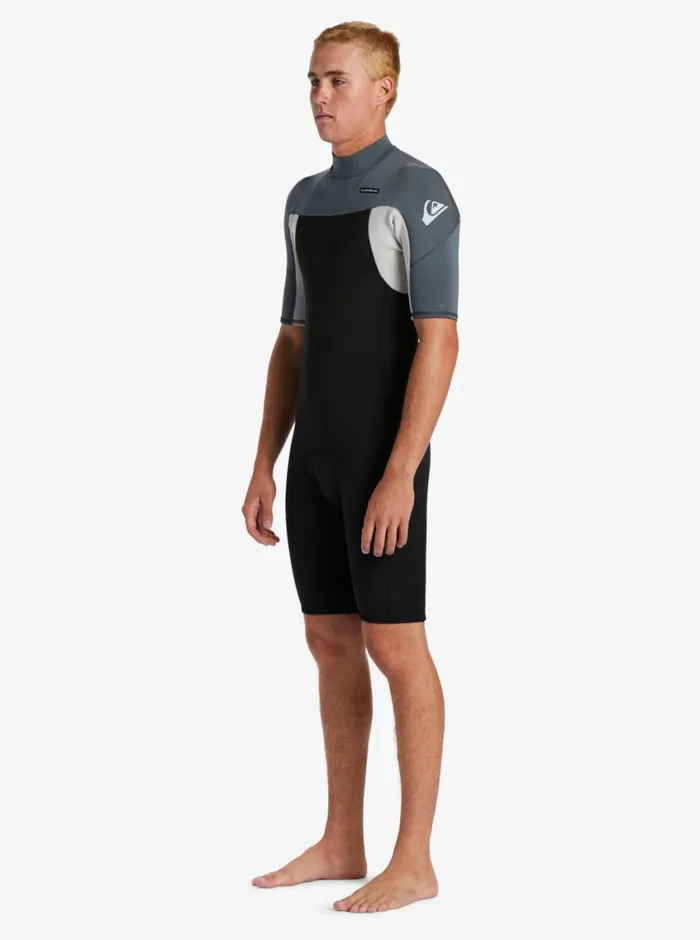 Quiksilver 22mm Everyday Sessions Short Sleeve Spring Suit Black Ash Mens Wetsuits Quiksilver 22mm Everyday Sessions Short Sleeve Spring Suit Black Ash Mens Wetsuits