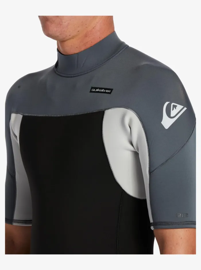 Quiksilver 22mm Everyday Sessions Short Sleeve Spring Suit Black Ash Mens Wetsuits Quiksilver 22mm Everyday Sessions Short Sleeve Spring Suit Black Ash Mens Wetsuits