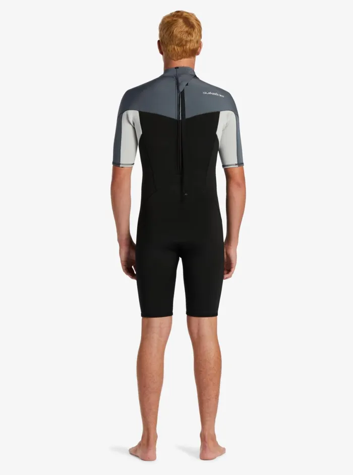 Quiksilver 22mm Everyday Sessions Short Sleeve Spring Suit Black Ash Mens Wetsuits Quiksilver 22mm Everyday Sessions Short Sleeve Spring Suit Black Ash Mens Wetsuits