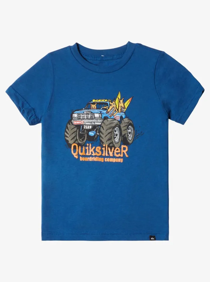 Quiksilver 816 All Terrain TShirt Monaco Blue Boys Tees