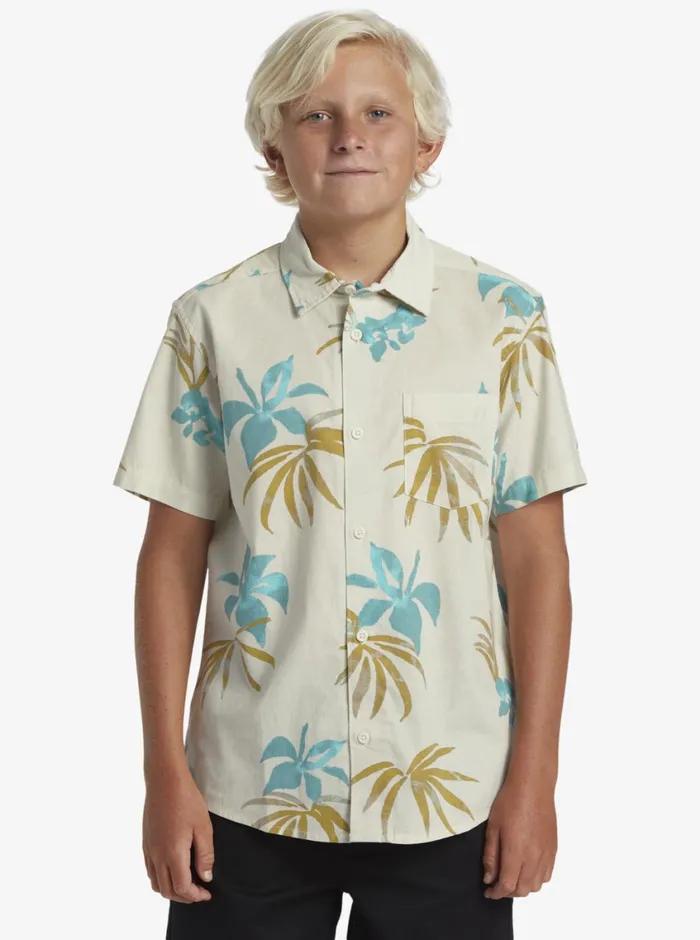 Quiksilver 816 Apero Classic Short Sleeve Woven Shirt Snow White Aop Mix Bag Ss Boys Shirts Quiksilver 816 Apero Classic Short Sleeve Woven Shirt Snow White Aop Mix Bag Ss Boys Shirts