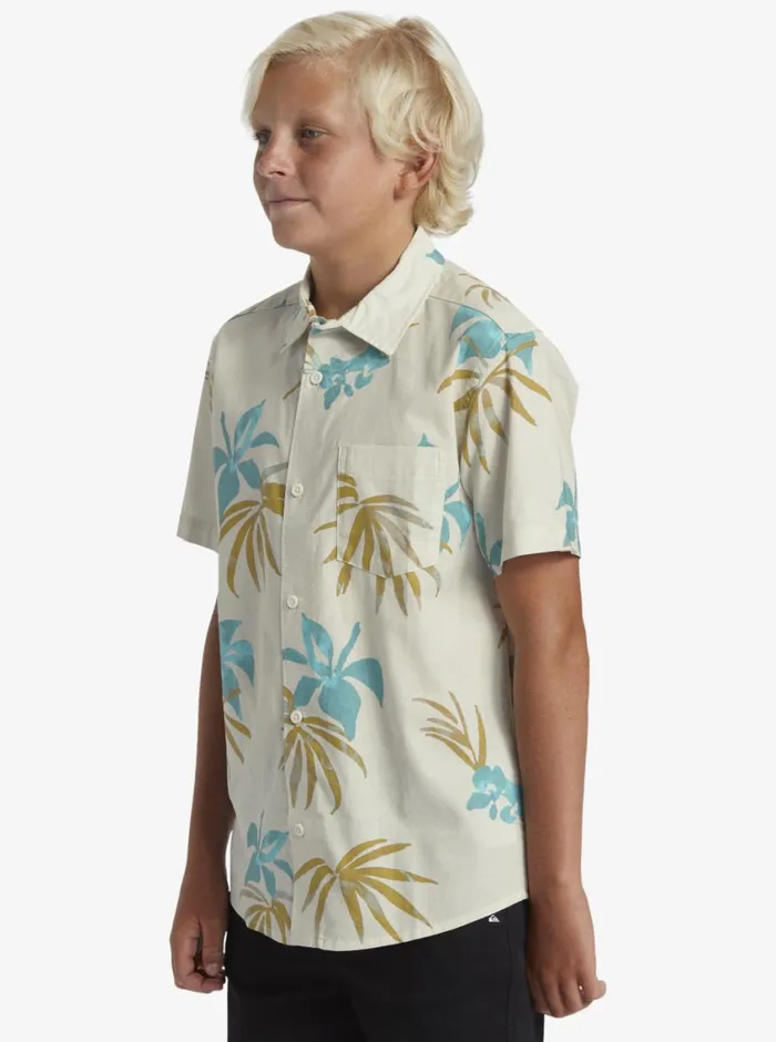 Quiksilver 816 Apero Classic Short Sleeve Woven Shirt Snow White Aop Mix Bag Ss Boys Shirts Quiksilver 816 Apero Classic Short Sleeve Woven Shirt Snow White Aop Mix Bag Ss Boys Shirts