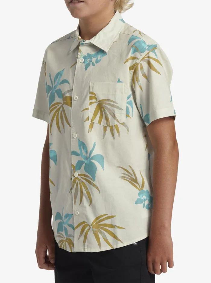 Quiksilver 816 Apero Classic Short Sleeve Woven Shirt Snow White Aop Mix Bag Ss Boys Shirts Quiksilver 816 Apero Classic Short Sleeve Woven Shirt Snow White Aop Mix Bag Ss Boys Shirts