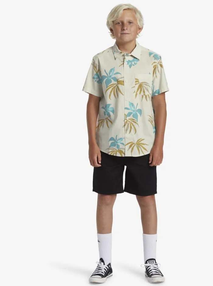 Quiksilver 816 Apero Classic Short Sleeve Woven Shirt Snow White Aop Mix Bag Ss Boys Shirts Quiksilver 816 Apero Classic Short Sleeve Woven Shirt Snow White Aop Mix Bag Ss Boys Shirts