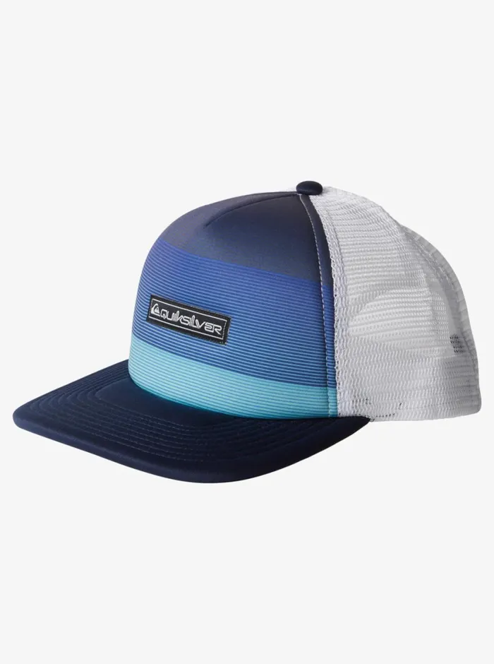 Quiksilver 816 Emu Coop Trucker Hat Monaco Blue Boys Hats