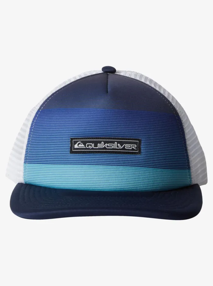 Quiksilver 816 Emu Coop Trucker Hat Monaco Blue Boys Hats