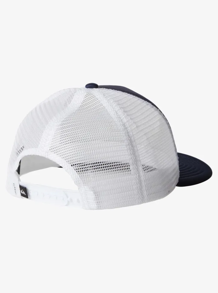 Quiksilver 816 Emu Coop Trucker Hat Monaco Blue Boys Hats
